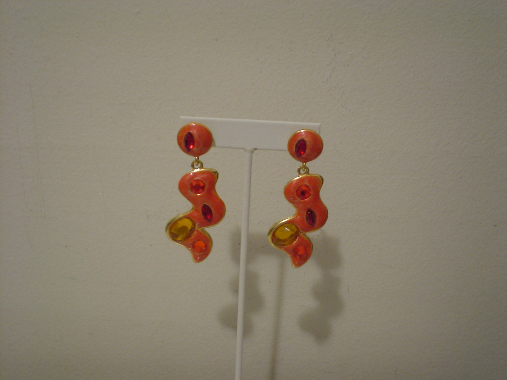 Orange earrings